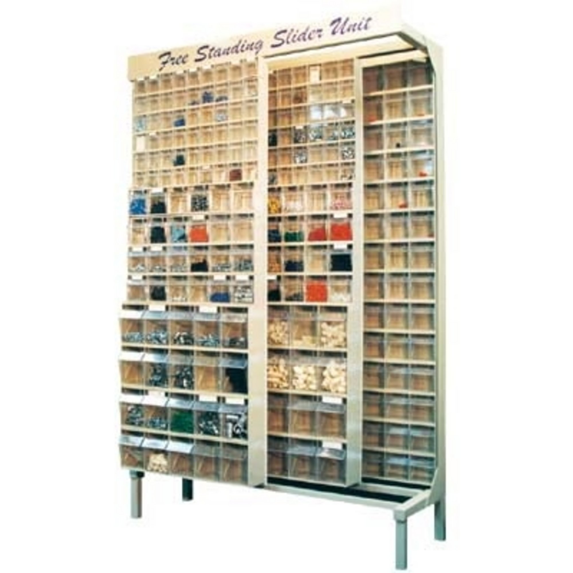 Quantum Storage Free Standing Slider System — 16in. x 48in. x 67in. Size